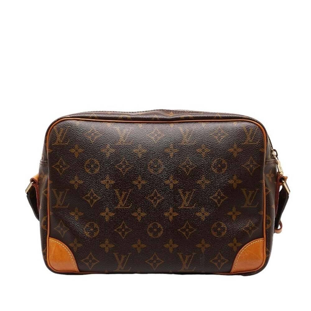 LOUIS VUITTON Authentic Brown Monogram Leather Shoulder Bag - Picture 3 of 11